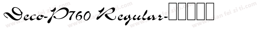 Deco-P760 Regular字体转换